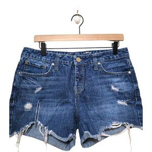 Seven7 Gloss Weekend 5" Frayed Cut Off Shorts Sz 4